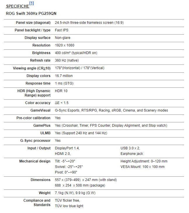 Specs 3e3e9