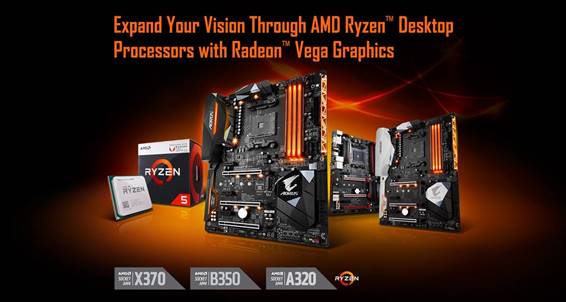 GIGABYTE AMD Ryzen Raven Ridge